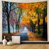 Домашний гобелен Настенный гобелен Лесной гобелен Фоновая ткань Для декора гостиной спальни Декоративное настенное искусство