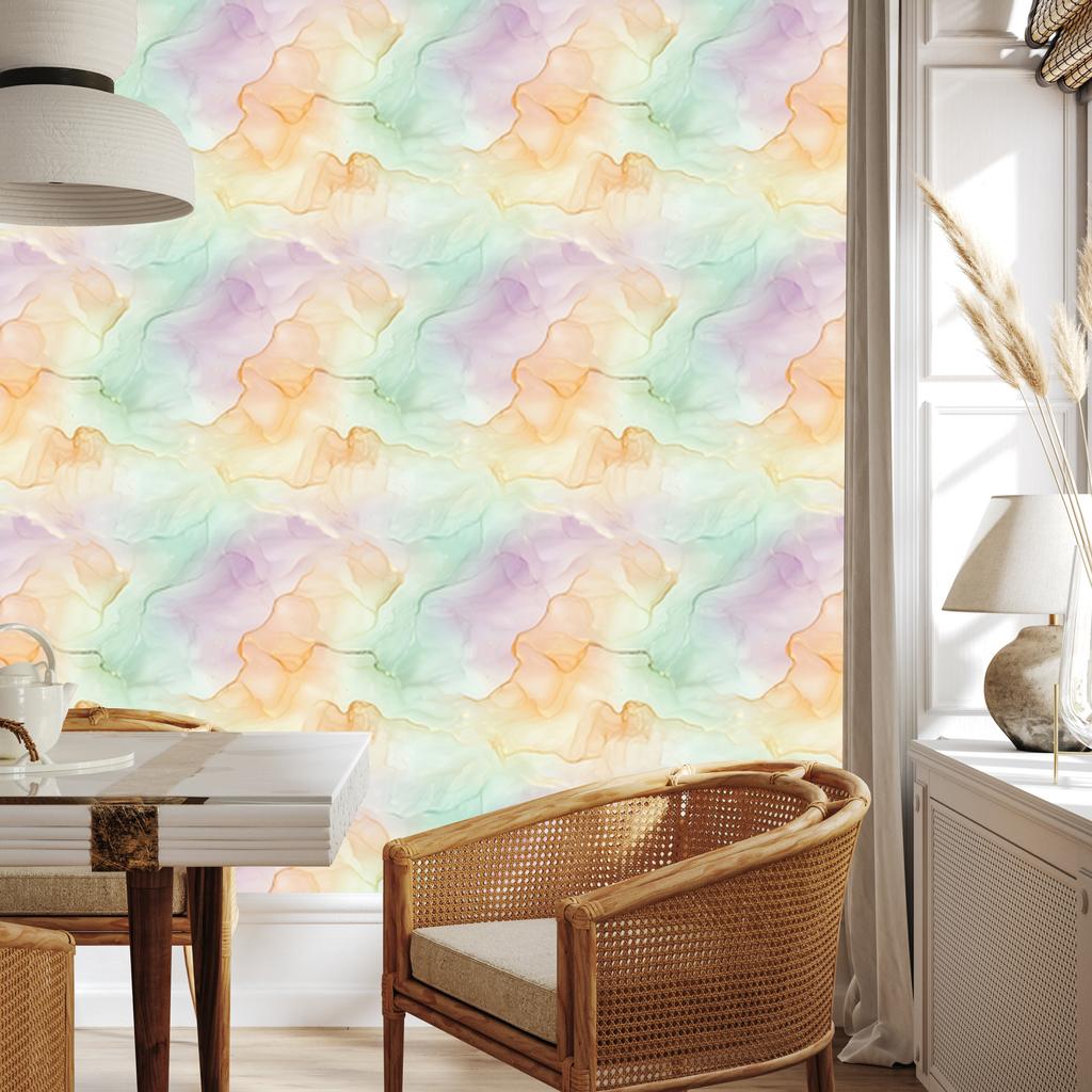 Ink Cream, Light Gray and White Wallpaper for Living Room and Bedroom 50x1000