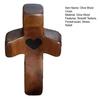 Olive Wood Pocket Cross Smooth Texture Pocket-sized Stress Relief Spiritual Companion Cross My Heart Encouragement Gift Wooden Cross Adult Sex Wear