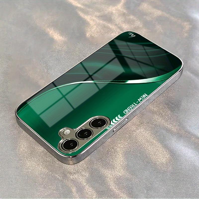 New Dark green texture Exquisite PhoneCase for Samsung Galaxy S26 S25 S24 S23 S22 S21 FE Ultra Plus Men women Built-in glass