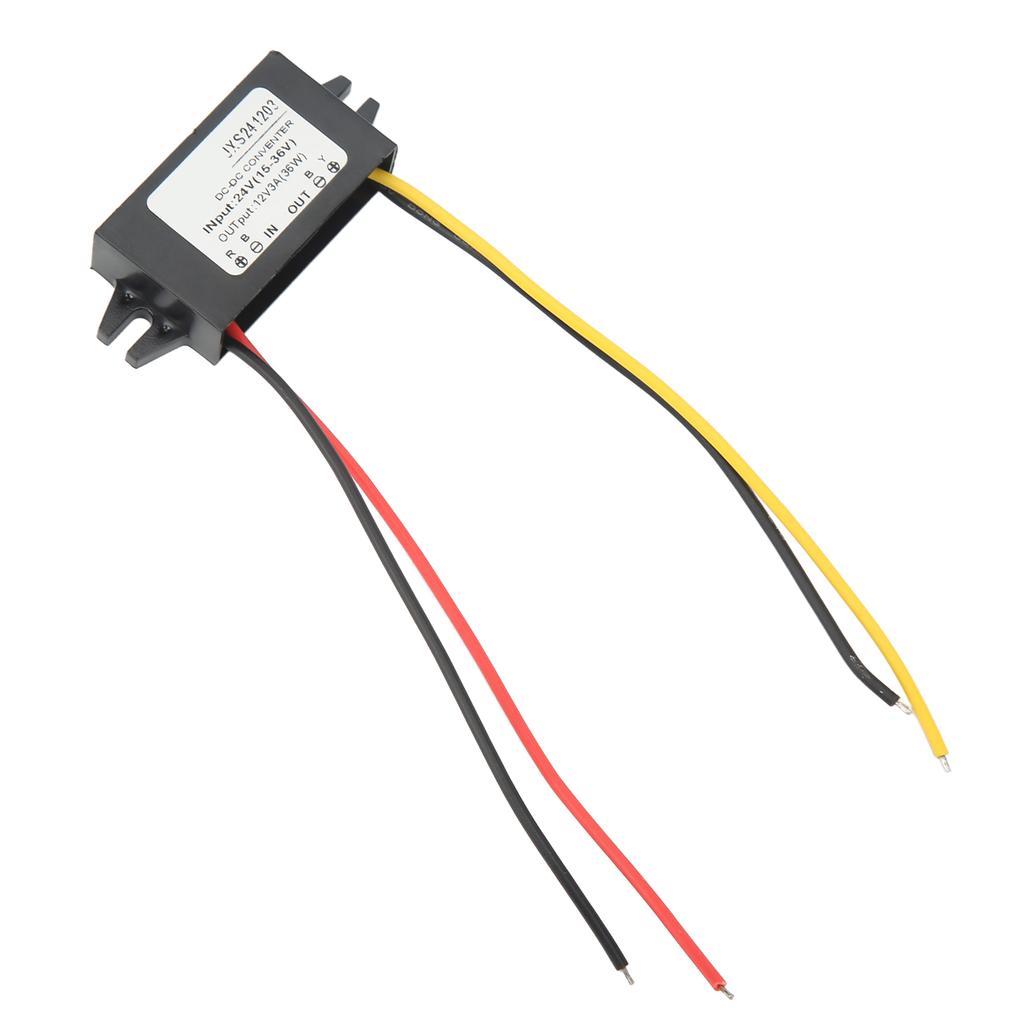 DC Понижающий модуль Ультратонкий Водонепроницаемый PP корпус Высокий коэффициент преобразования Понижающий модуль преобразователя напряжения 24В в 12В