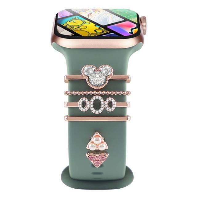 Decoration For Apple watch ultra 2 band 10 9 11 Diamond Jewelry Charms Accessories samsung/Huawei/amazfit strap 20/22mm Bracelet