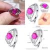 2018 Cross-border Explosion Source Fantasy Australian Peach Heart Ring Mother's Day Gift Mom Inlaid Diamond Ring
