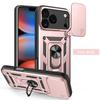 Чехол для iPhone 17 Pro Max 17 Air Case Сдвижная защита камеры Кольцо-подставка Ударопрочный чехол для телефона для iPhone 17 Pro Capa