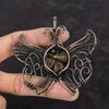 Chiastolite Pendant Copper Wire Wrapped Pendant Butterfly Pendant Handmade Jewelry Natural Gemstone Pendant Copper Jewelry Anniversary Gifts
