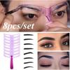 Hand Eyebrow Eyebrow Paste Lazy Eyebrow Thrush Magic One-piece Symmetrical Eyebrow Card Starter Eyebrow Card Assist Set for Women Beauty Tools