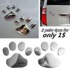 Stylish 2Pcs/Set 3D Funny Bear Dog Paw Foot Prints Car Body Vinyl Decor Decal Sticker Auto Stickers