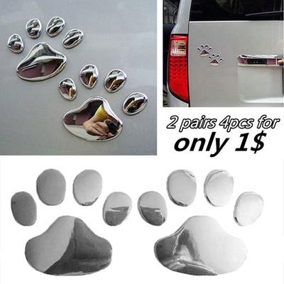 Отпечатки лап декоративные наклейки