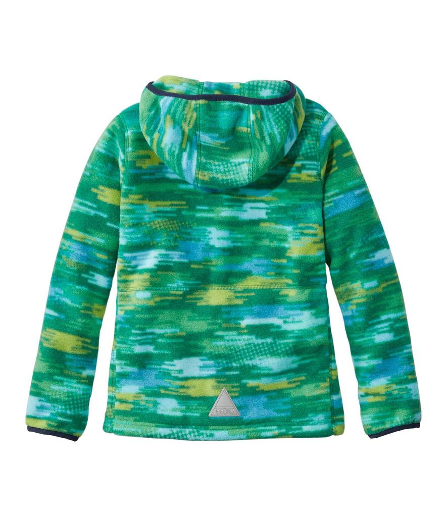 LL Bean Mountain Classic Fleece Big Size Kelly Digi 1000112687 Kids' Hoodie, Print, Kids, 8, Green, Camo, Multicolor,