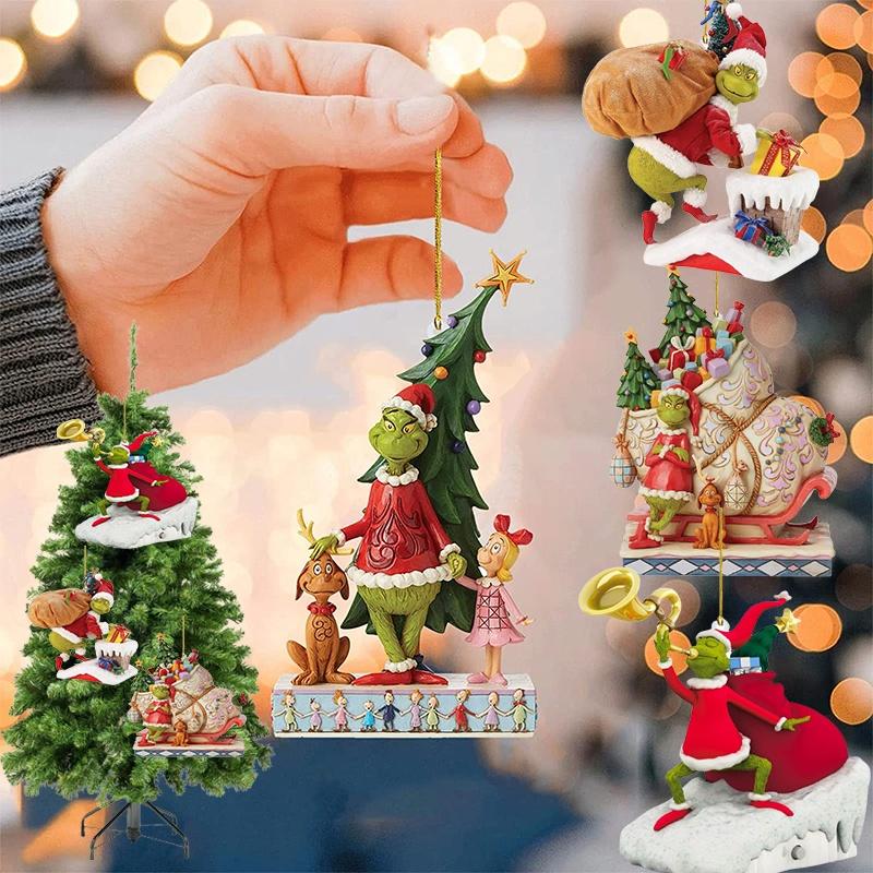 Christmas Pendant Trees Ornaments Xmas Home Decorations Party Gift Props