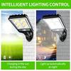 Motion-sensing solar floodlight with remote control, 3 lighting modes, smart super-bright LED street light