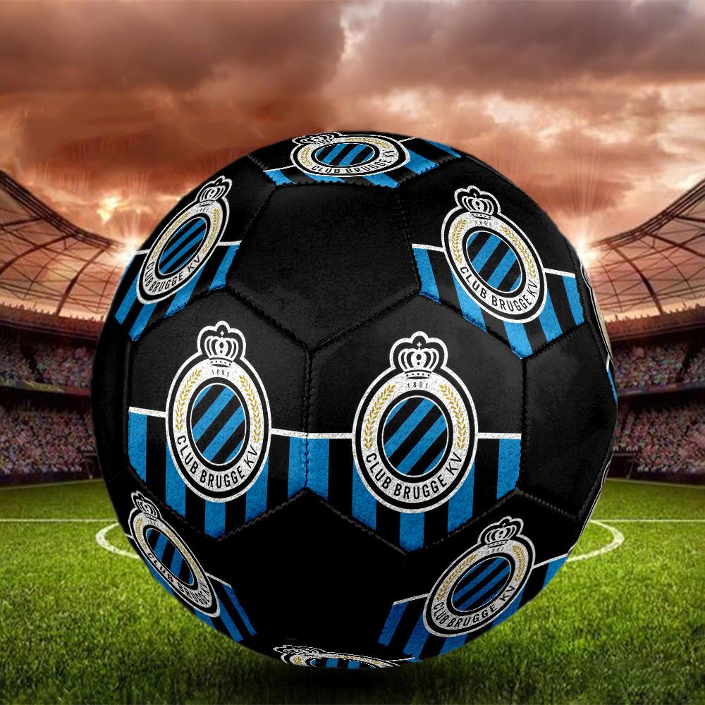 Club Brugge KV Soccer Ball Colorful All Ages Machine Stitched PVC Competition Ready Durable High-Bounce.SIZE5