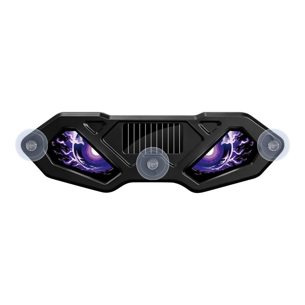 Dynamic Display Solar LED Devil Eyes Car Lights Solar Powered Car Warning Light  Windshield