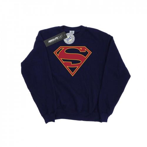 DC Comics Mens Supergirl Logo Sweatshirt