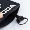 Card case key chain key case leather car key cover shell buckle for Skoda fabia 2 octavia 3 rapid superb Accessories Led Luggage  WL5