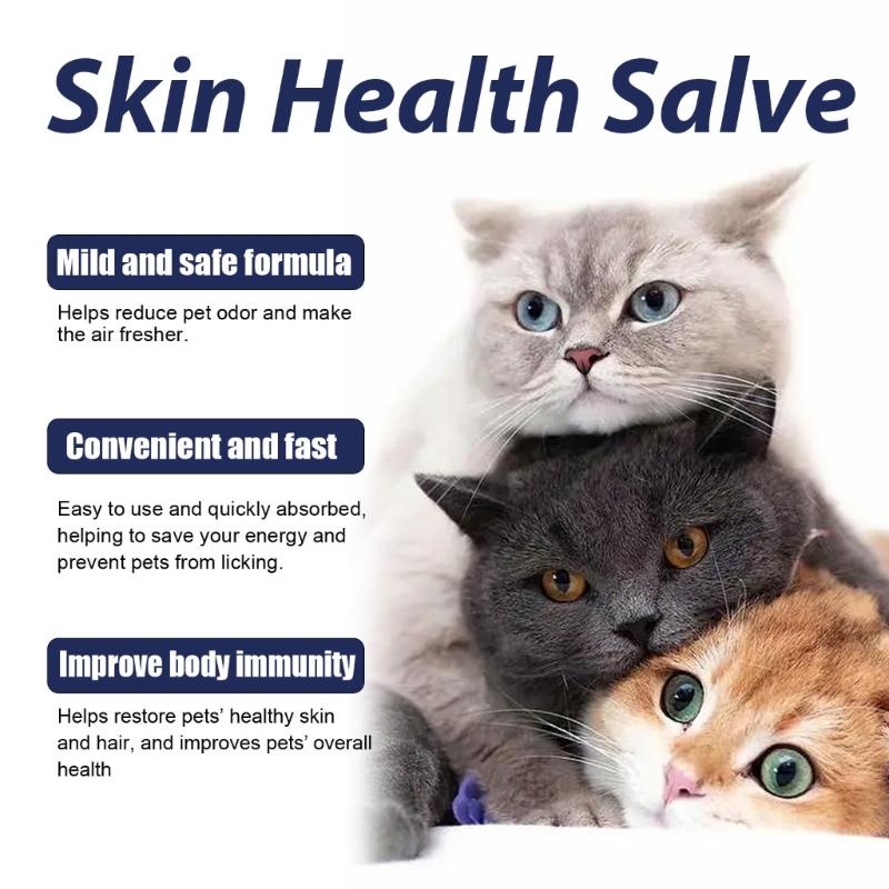 Cats Skin Cream Provide Itching Relief Pet Skin Dermatiti Supplies Control & Help Ringworm Protects and Heal Itch 100ml