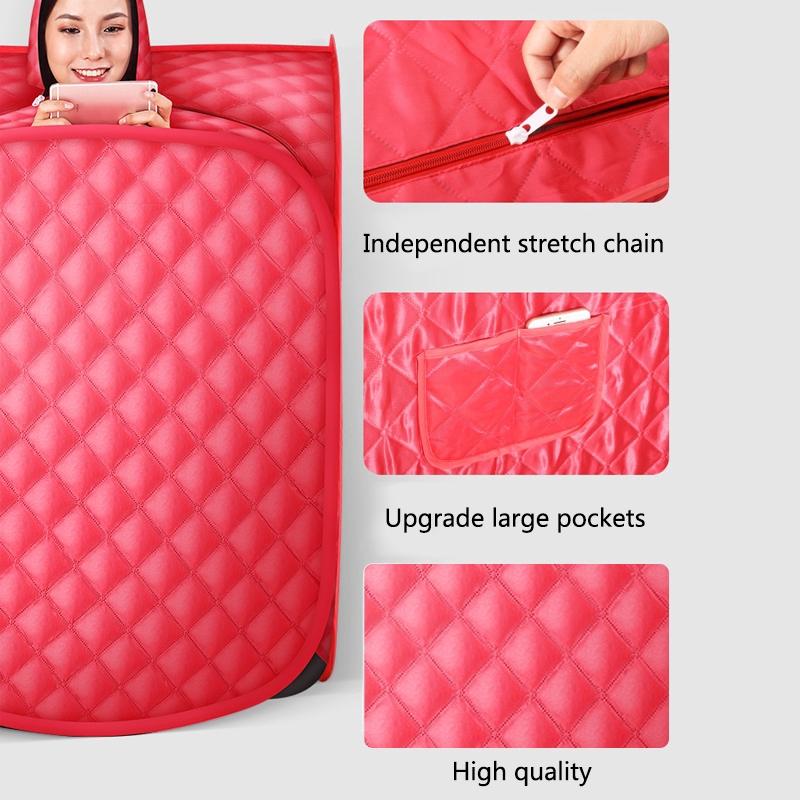 1000 Вт 2 л Портативная паровая сауна Домашний генератор сауны Для похудения Бытовая сауна Бокс Снятие бессонницы Паровая сауна С пультом