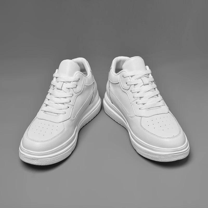 Новые мужские вулканизированные туфли на толстой подошве, удобные мужские повседневные туфли, уличные кроссовки, модная мужская обувь для скейтборда высокого класса