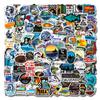50Pcs Outdoor Fishing Sport Graffiti Stickers for Laptop Skateboard Luggage Motorcycle Bike Fridge Waterproof Decal Toy