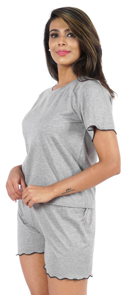 Inkmeso 2 Pcs Sleepwear Sets For Women Short Sleeve T Shirt & Shorts