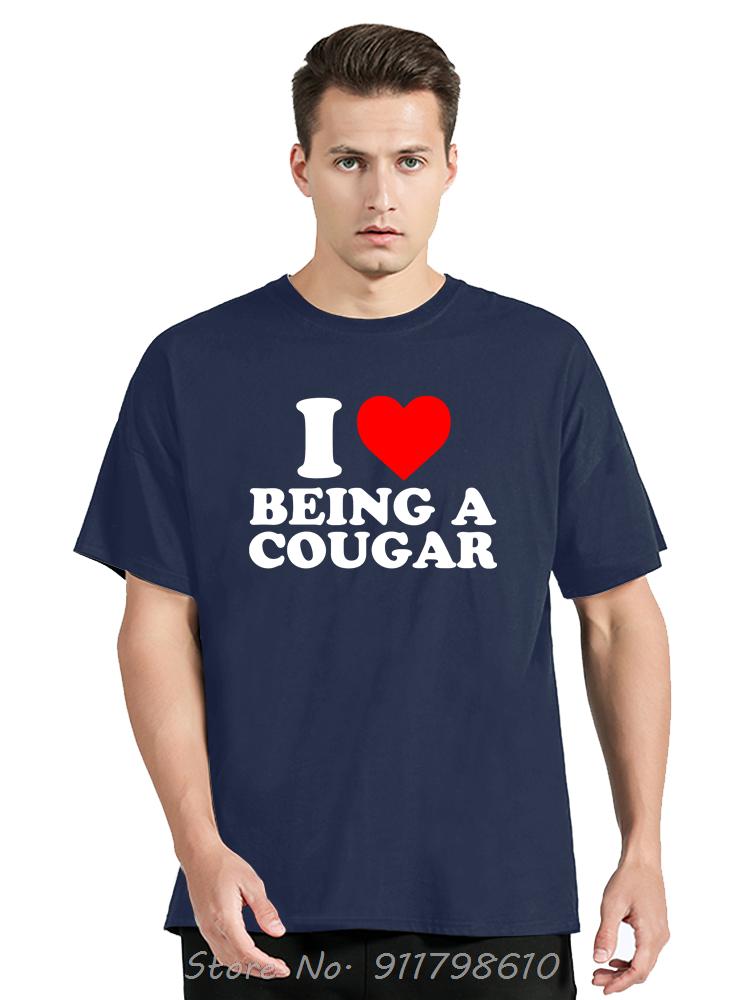 Забавная футболка из хлопка для мужчин с надписью «Я люблю свою взрослую девушку», летняя футболка, моя горячая кугуарша, футболка оверсайз, модная фитнес-футболка