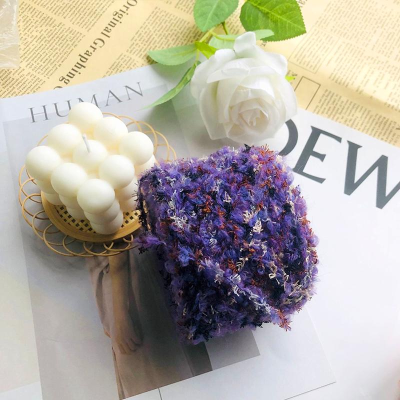 1 шт. цветная стильная пряжа с перьями, пушистая мягкая пряжа, клубок, принадлежности для вязания крючком своими руками