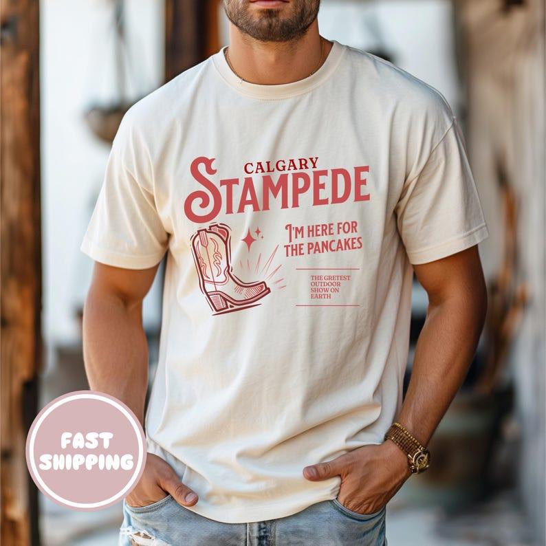 Унисекс футболка Calgary Stampede, Смешная унисекс футболка с вестерн-графикой