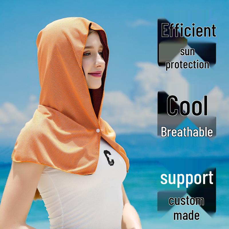 Ultra-Cool Summer Shawl: High-Tech Fiber, UV Protection, Breathable Headscarf