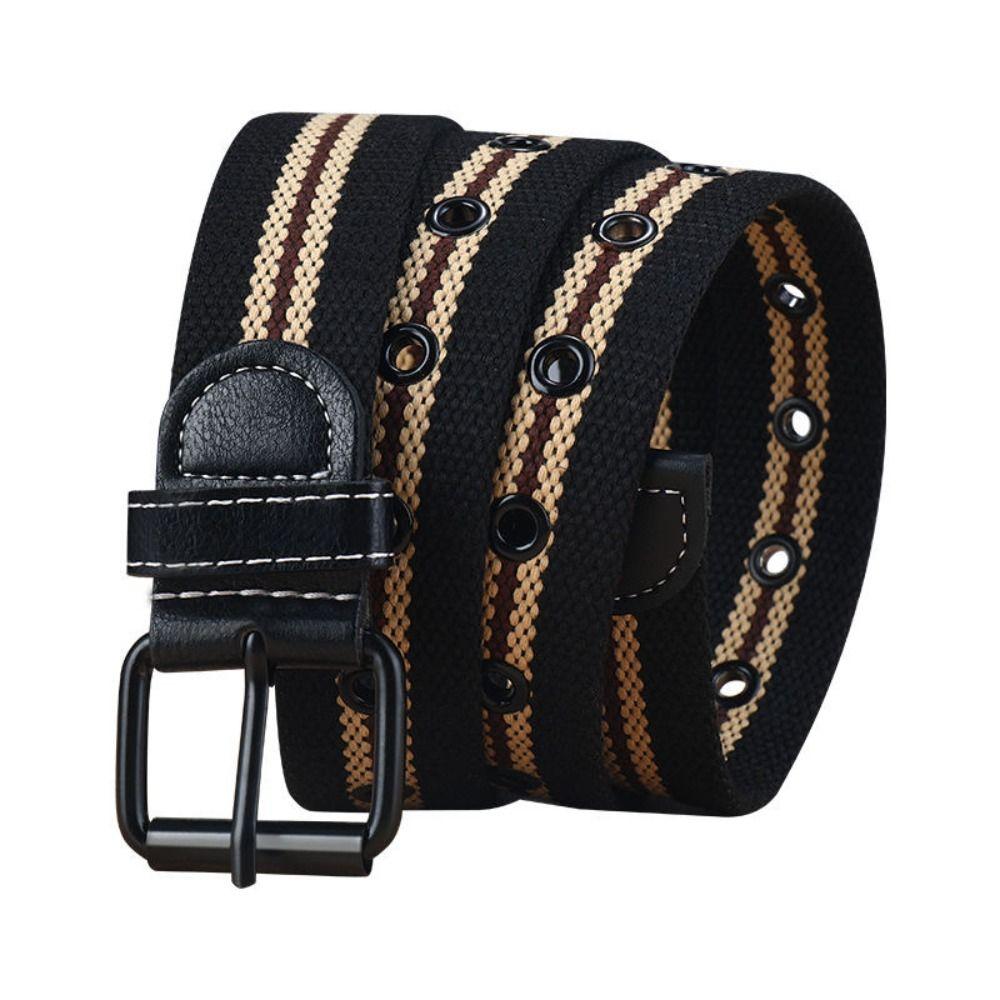 Модные ремни с пряжкой из сплава, дышащий плетеный пояс, нейлоновый холщовый ремень для занятий спортом на открытом воздухе