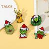 Рождественская брошь в форме мультяшной фигуры, противоскользящая, полированная, для новогодней вечеринки, пальто, воротник, сумка, шарф, шляпа, украшение, прищепка, одежда, ювелирные изделия