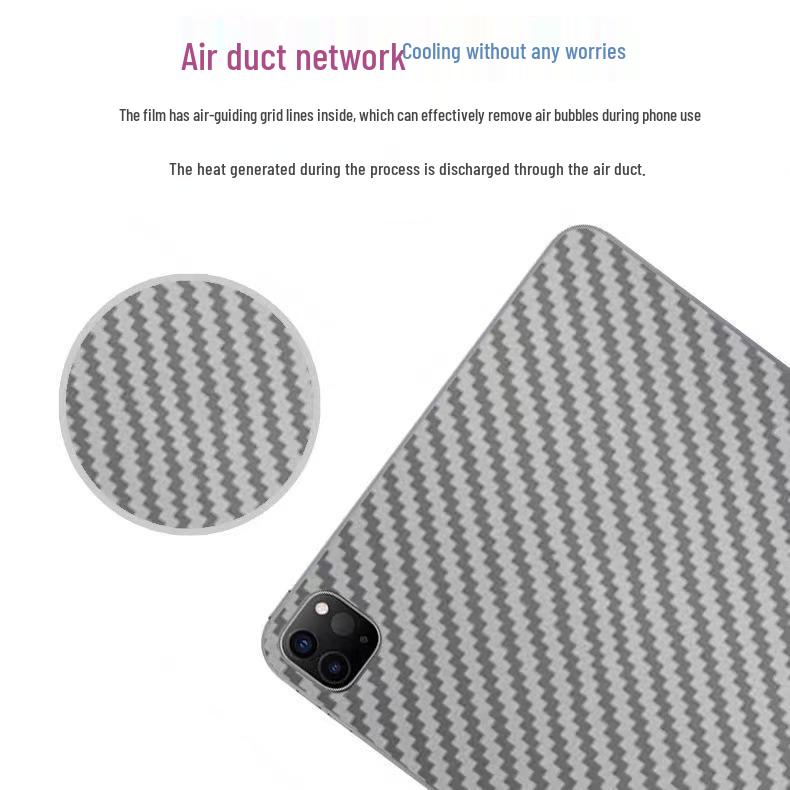 Защитная пленка из углеволокна для задней панели Realme Pad Air2 и vivo iQOO Pad2Pro, устойчивая к царапинам