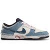 Nike Dunk Da Vinci Индивидуальная настройка, Джинсовые Huichao Низкие кеды для скейтборда Унисекс Сине-белые FD6923-100(КомандаМ-)