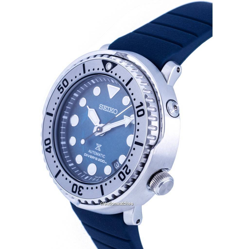 Seiko Силиконовые автоматические мужские часы Prospex Save The Ocean Diver's SRPH77 SRPH77K1 SRPH77K 200M