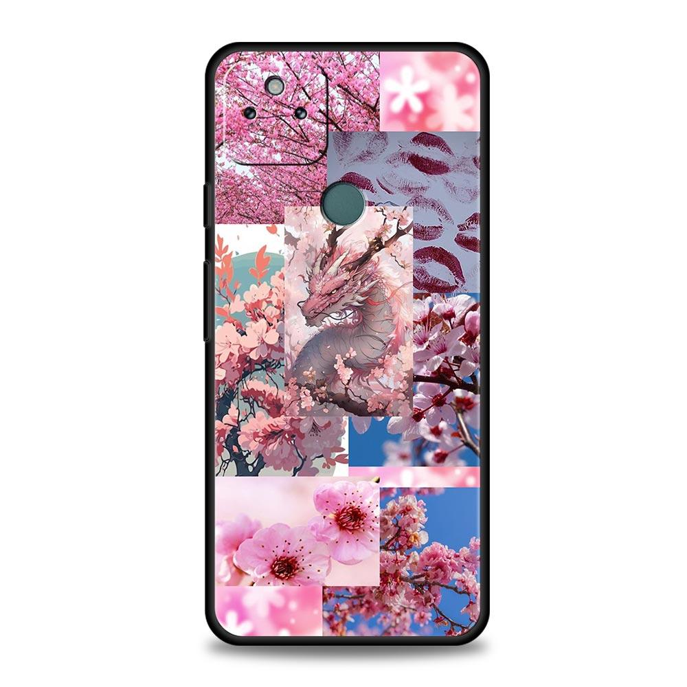 Корейский чехол-накладка с цветами для Google Pixel 10 9 8 7 6 9A 8A 7A 6A Pro Ударопрочный Мягкий ТПУ 9 Pro XL Чехол Capas Fundas Coque