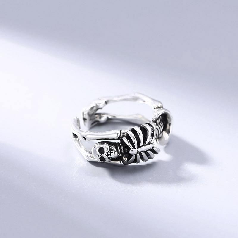 Кольцо с черепом, Мужское и женское кольцо Live, Ретро и старое персонализированное подарок для друзей, аксессуары