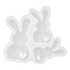 Non-Stick Easter Rabbit Silicone Mold Cute DIY Candle Mold 3D Bunny Mold  Aromatherapy