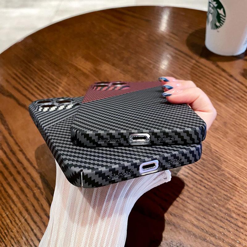 Ультратонкий чехол из углеродного волокна с текстурой для Iphone 11 12 13 Pro Max Iphone11 13pro 13promax Роскошный противоударный жесткий чехол для ПК