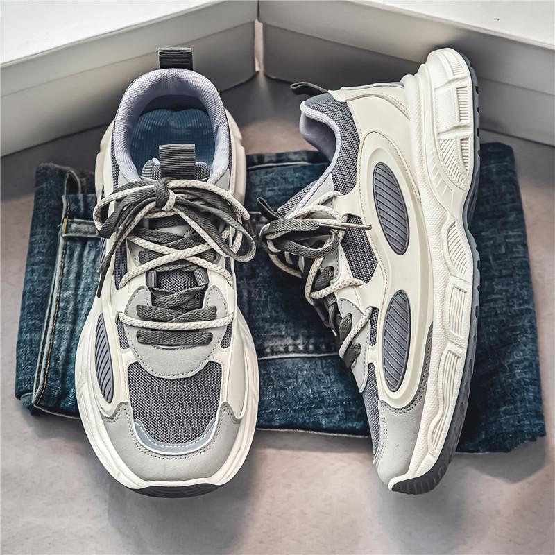 Модные мужские кроссовки, роскошные массивные повседневные кроссовки для мужчин, мягкая подошва, папины туфли, дышащая теннисная спортивная обувь, мужские кроссовки