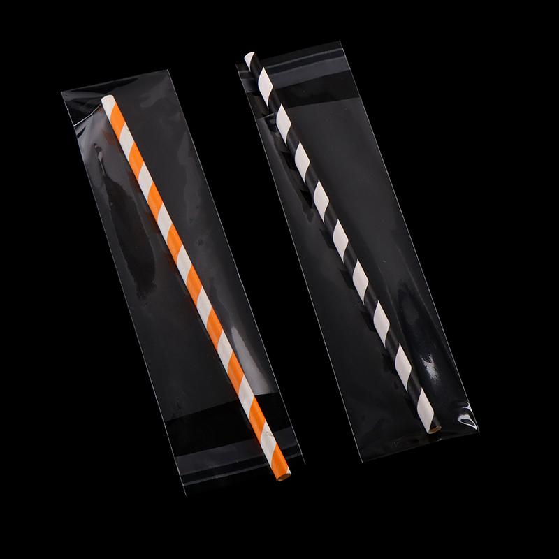 100 шт. прозрачные самозапечатывающиеся длинные пакеты для сладостей 5X20 см пакеты для крендельков многоразовые пакеты для упаковки конфет подарки сувениры