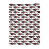 HKS Vintage Logo Blanket Soft Warm Flannel Throw Blanket Bedspread for Bed Living room Picnic Travel Home Couch