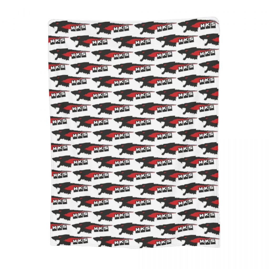 HKS Vintage Logo Blanket Soft Warm Flannel Throw Blanket Bedspread for Bed Living room Picnic Travel Home Couch
