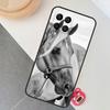 Black White Horse Case For Samsung Galaxy M12 M32 M52 M15 M35 M55 M31 M56 M36 M16 M06 M13 M33 M53 M14 M34 M54