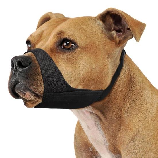 Dog Muzzle Soft Nylon Muzzle Breathable Mesh Drinkable Muzzle Prevent Barking Biting Chewing Dog Mouth Cover for Medium Large Short Snout Dog