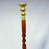 Antique Style Victorian Vintage Designer Brass Handle Cane Wooden Walking Stick