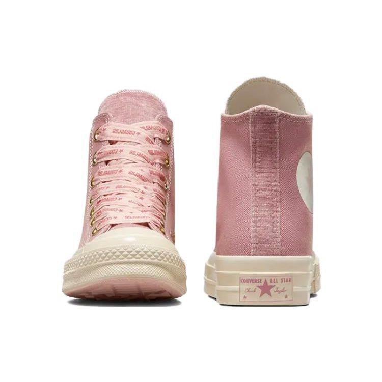 Converse Chuck 70 High Ribbon Laces - Кроссовки унисекс Night Flamingo Pink Pink-Sage A07977C