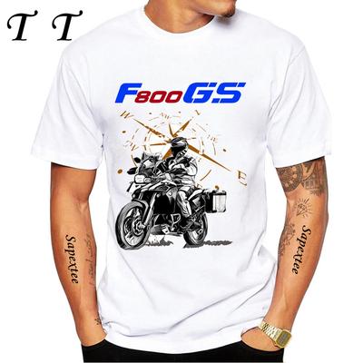Футболка с принтом мотоцикла F800 GS Rider GS Adventure, летняя, мужская, белая, повседневная, топы, австралийская, F800 GS, для мальчиков