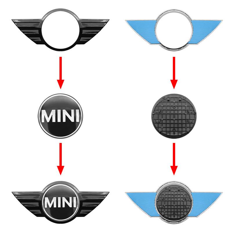 27.5cm 3D ABS Car Styling Rear Trunk Badge Emblem Sticker For Mini Cooper S R60 R61 Countryman Decoration Modification Accessory rdxzk11