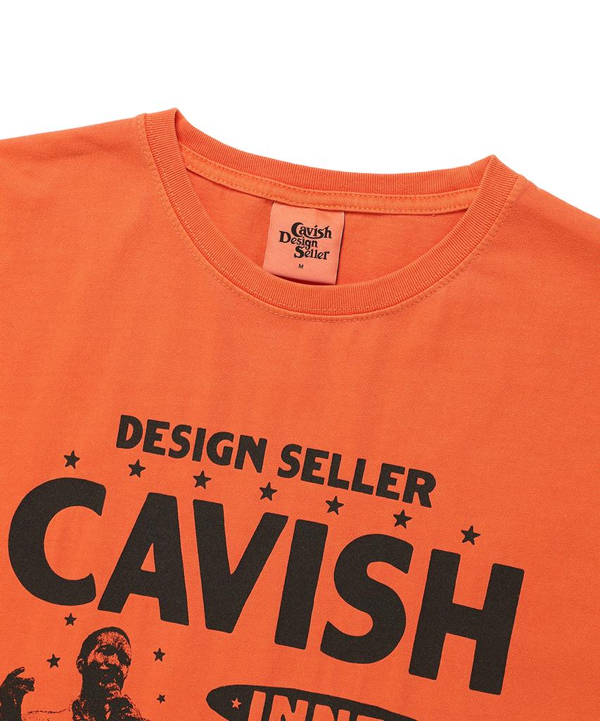 CAVISH Pigment City Blues Ss Tee Orange(Cv2Emut513A)