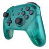 eXtremeRate Switch Pro Controller Faceplate Backplate Clear DIY Replacement Grip Housing Case Cover for Switch Pro Controller Emerald Green Handle, -