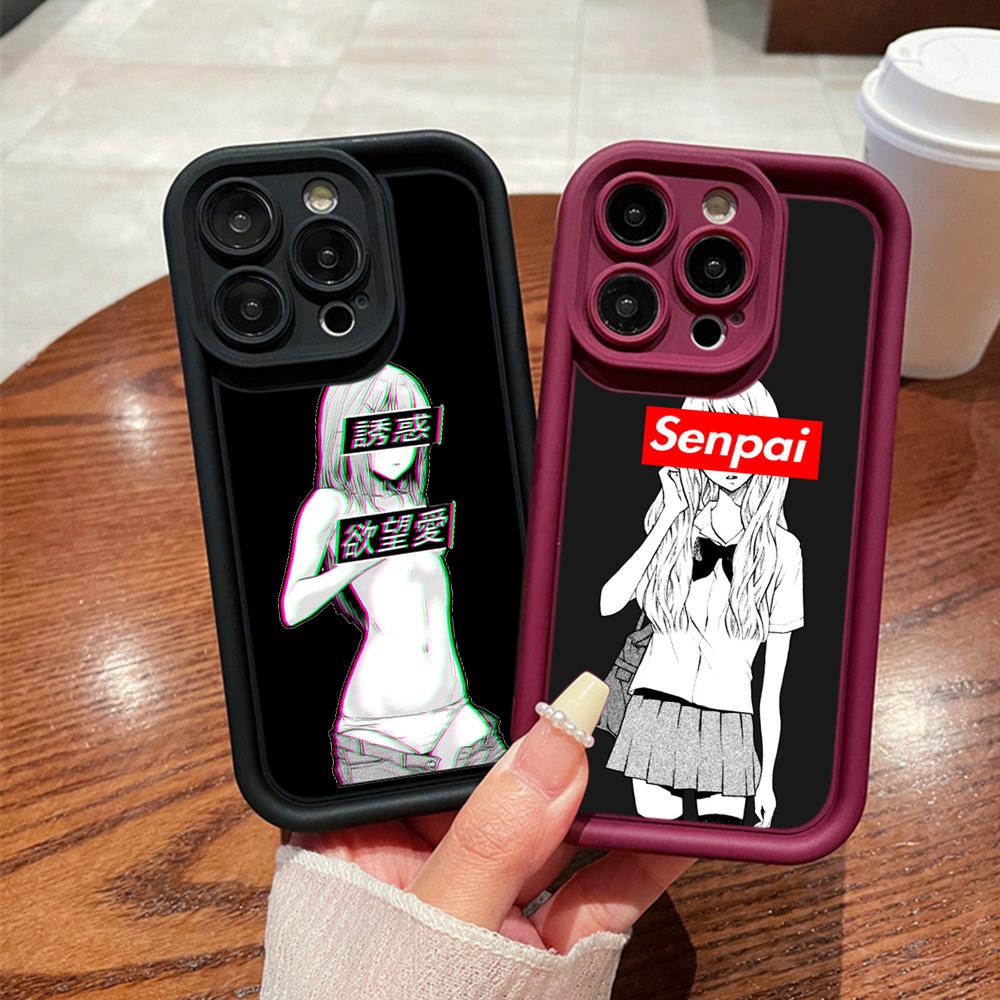 Ae81 хентай Harajuku аниме Girl art защитные чехлы для телефонов для Xiaomi Poco X5 M6 Redmi Note 13 12 11 Pro 13C 12C A3 9 10 12S ангельские глазки задняя крышка из ТПУ
